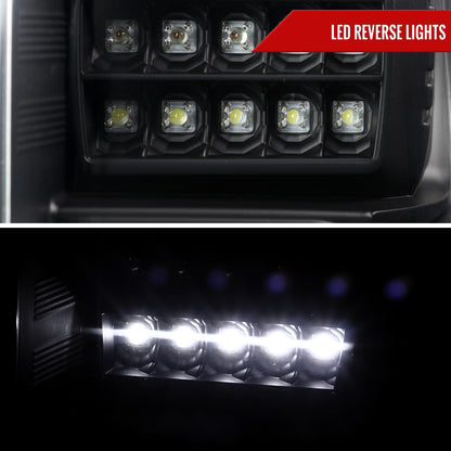 2015-2017 Ford F-150 V2 LED Tail Lights (Matte Black Housing/Clear Lens)