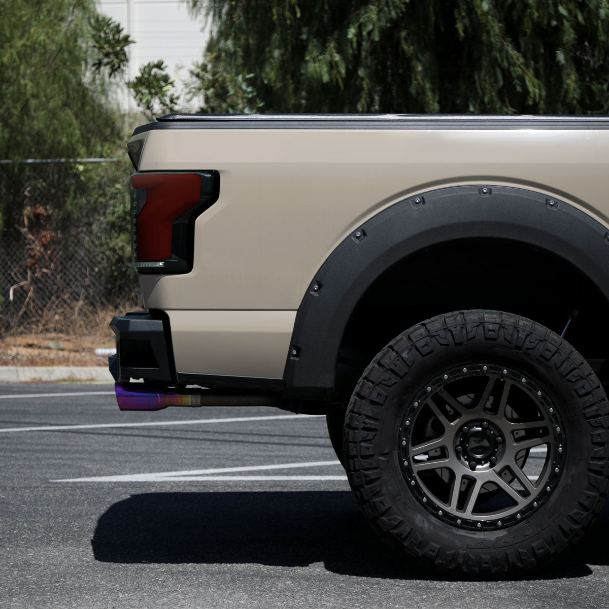 2015-2017 Ford F-150 Sequential Turn Signal Animated Red LED Bar Tail Lights (Black Housing/Smoked Lens)