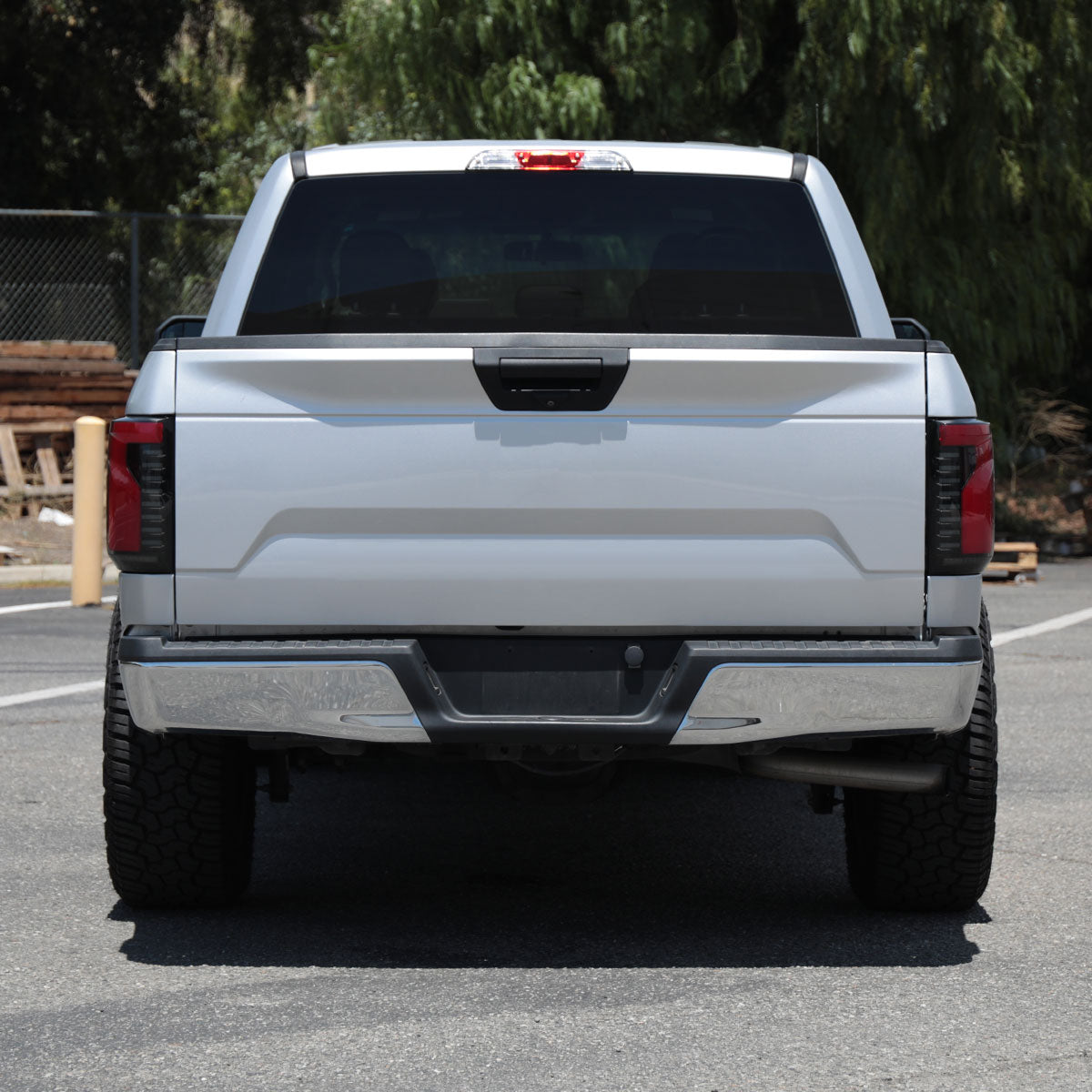 2018-2020 Ford F-150 Sequential Turn Signal Animated Red LED Bar Tail Lights (Black Housing/Smoked Lens)