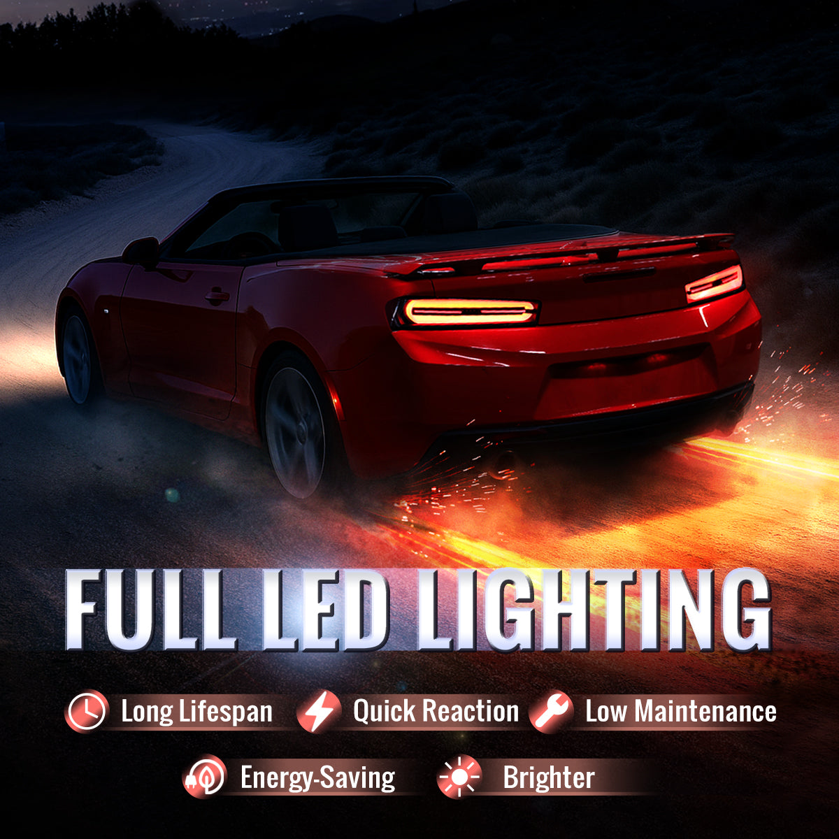 2021??2023 Ford F-150 LED Tail Lights w/ Switchback Sequential Turn Signals (Black Housing / Smoked Lens)
