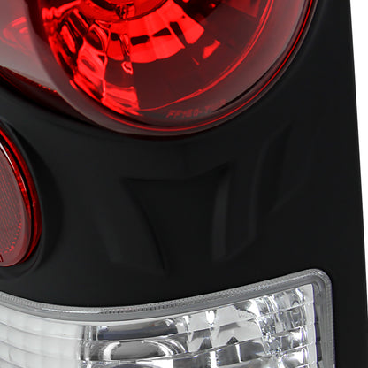 1997-2007 Ford F-150/F-250/F-350/F-450/F-550 Retro Style Tail Lights (Matte Black Housing/Clear Lens)