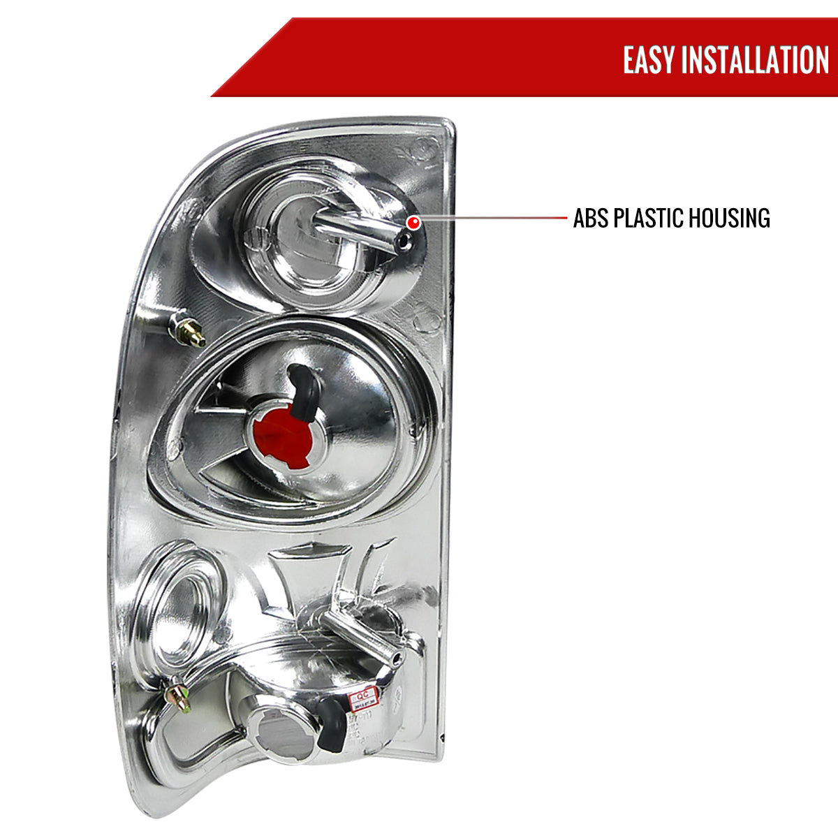1997-2007 Ford F-150/F-250/F-350/F-450/F-550 Retro Style Tail Lights (Matte Black Housing/Clear Lens)