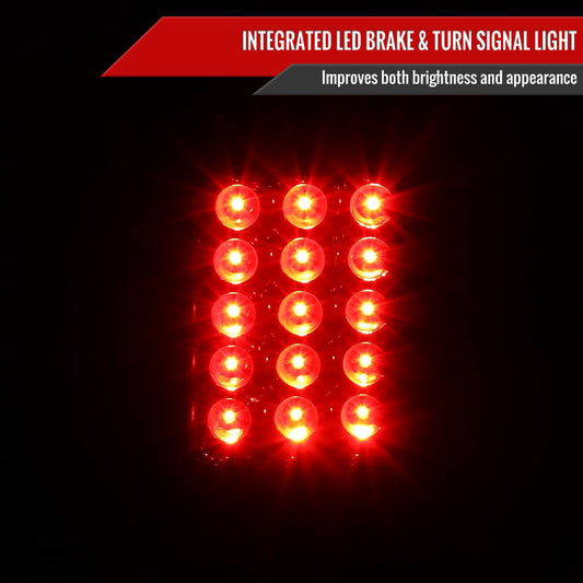 1997-2007 Ford F-150/F-250/F-350/F-450/F-550 Styleside LED Tail Lights (Glossy Black Housing/Smoked Lens)