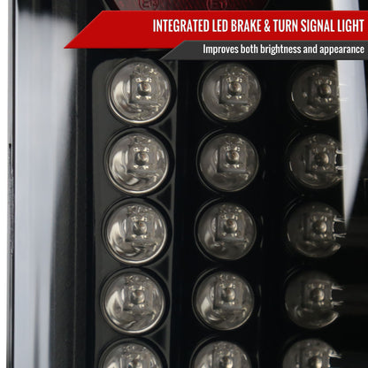 1997-2007 Ford F-150/F-250/F-350/F-450/F-550 Styleside LED Tail Lights (Glossy Black Housing/Smoked Lens)