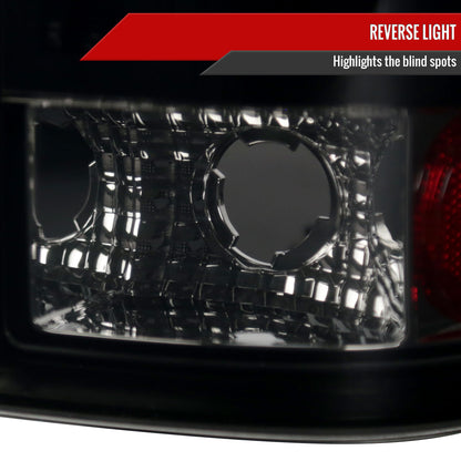 1997-2007 Ford F-150/F-250/F-350/F-450/F-550 Styleside LED Tail Lights (Glossy Black Housing/Smoked Lens)