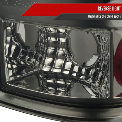 1997-2007 Ford F-150/F-250/F-350/F-450/F-550 Styleside LED Tail Lights (Chrome Housing/Smoked Lens)