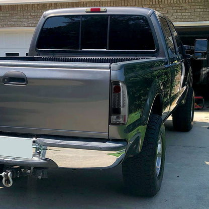 1997-2007 Ford F-150/F-250/F-350/F-450/F-550 Styleside LED Tail Lights (Chrome Housing/Smoked Lens)