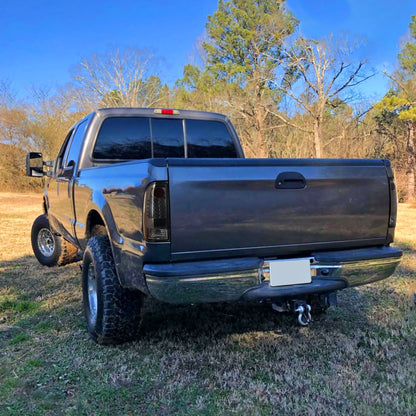 1997-2007 Ford F-150/F-250/F-350/F-450/F-550 Styleside LED Tail Lights (Chrome Housing/Smoked Lens)