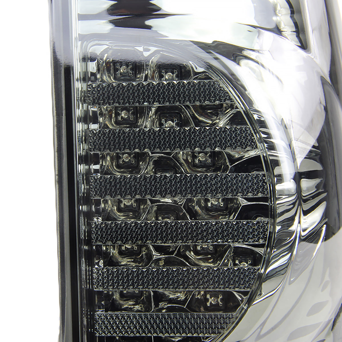 1997-2007 Ford F-150/F-250/F-350/F-450/F-550 Styleside V2 LED Tail Lights - RS (Chrome Housing/Smoked Lens)