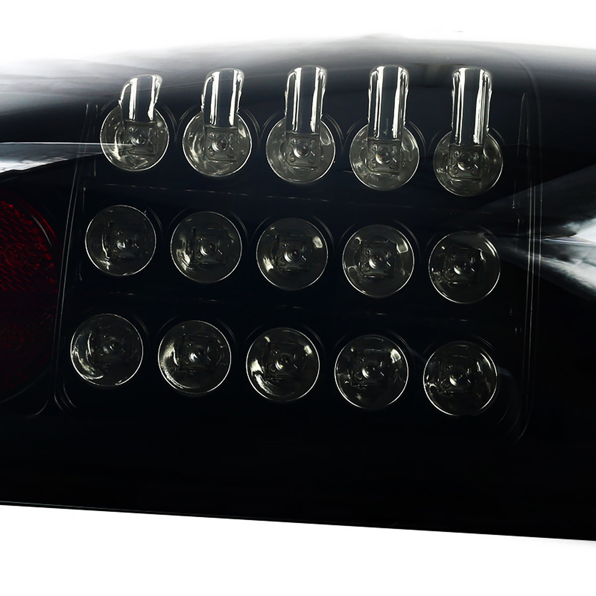 2008-2016 Ford F-250/F-350/F-450/F-550 Super Duty LED Tail Lights (Glossy Black Housing/Smoked Lens)