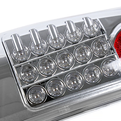 2008-2016 Ford F-250/F-350/F-450/F-550 Super Duty LED Tail Lights (Chrome Housing/Clear Lens)