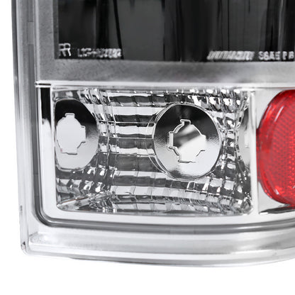 2008-2016 Ford F-250/F-350/F-450/F-550 Super Duty LED Tail Lights (Chrome Housing/Clear Lens)