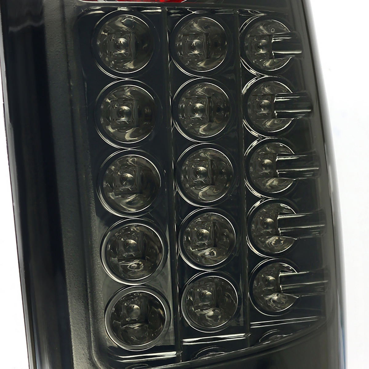 2008-2016 Ford F-250/F-350/F-450/F-550 Super Duty LED Tail Lights (Chrome Housing/Smoked Lens)