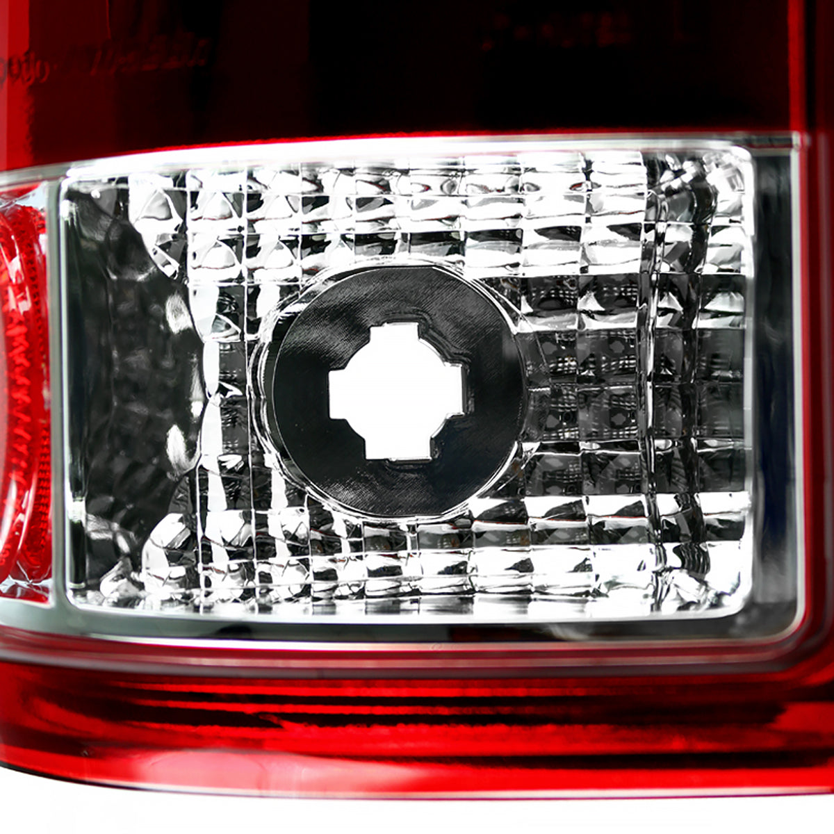 2008-2016 Ford F-250/F-350/F-450/F-550 Super Duty LED Tail Lights (Chrome Housing/Red Clear Lens)