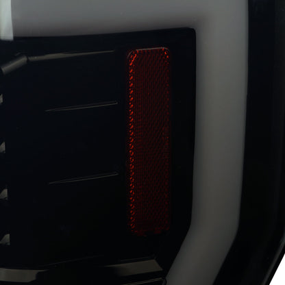 2017-2019 Ford F-250/F-350/F-450/F-550 LED Bar Tail Lights (Glossy Black Housing/Dark Smoked Lens)