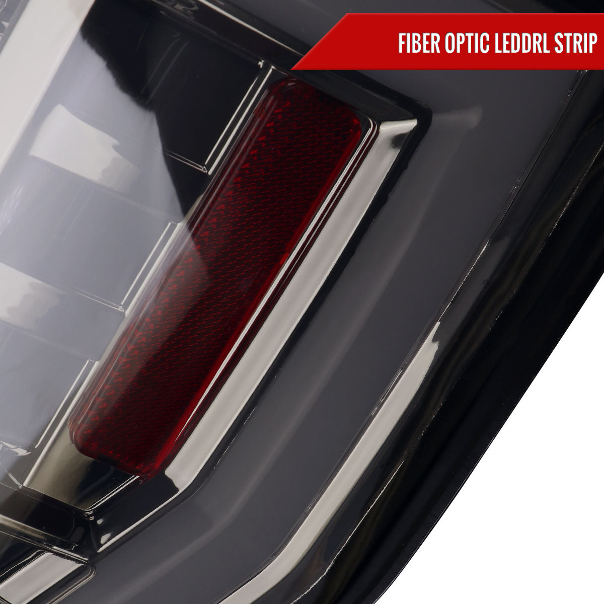 2017-2019 Ford F-250/F-350/F-450/F-550 Super Duty LED Bar Tail Lights (Chrome Housing/Smoked Lens)