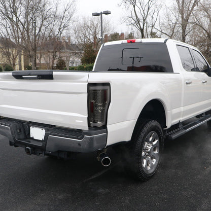2017-2019 Ford F-250/F-350/F-450/F-550 Super Duty LED Bar Tail Lights (Chrome Housing/Smoked Lens)