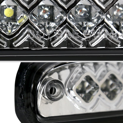 1993-2016 Ford F-250/F-350/F-450/F-550/Ranger Mazda B Series Pickup LED 3rd Brake Tail Light (Chrome Housing/Clear Lens)
