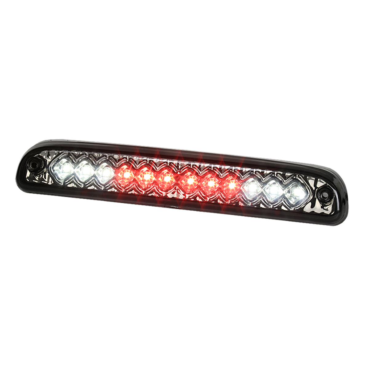 1993-2016 Ford F-250/F-350/F-450/F-550/Ranger Mazda B Series Pickup LED 3rd Brake Tail Light (Chrome Housing/Smoked Lens)
