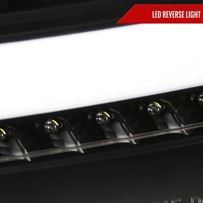 2015-2019 Ford Focus Hatchback LED Tail Lights (Matte Black Housing/Clear Lens)