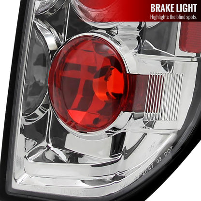 2005-2014 Nissan Frontier/ 2009-2012 Suzuki Equator Tail Lights (Chrome Housing/Clear Lens)
