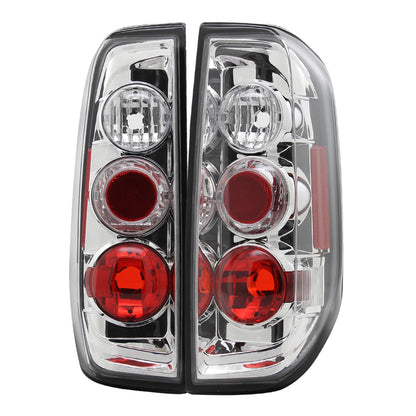 2005-2014 Nissan Frontier/ 2009-2012 Suzuki Equator Tail Lights (Chrome Housing/Clear Lens)