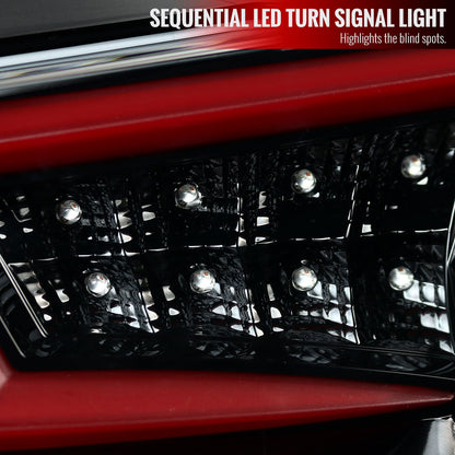 2012-2016 Scion FRS/ Subaru BRZ/ Toyota 86 Sequential LED Tail Lights (Jet Black Housing/Clear Lens)