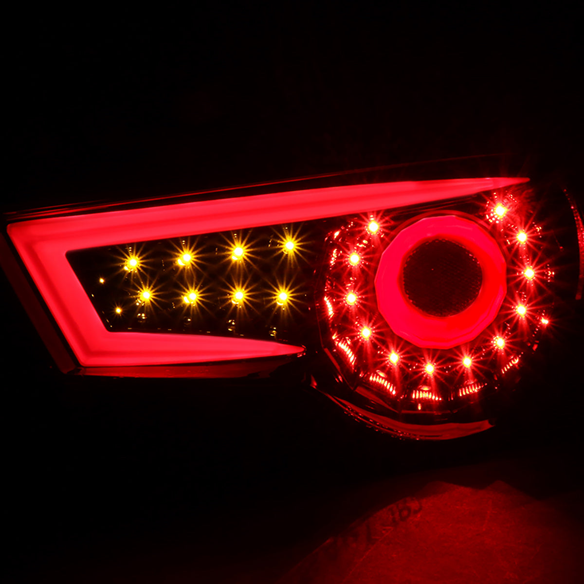 2012-2016 Scion FRS/ Subaru BRZ/ Toyota 86 LED Tail Lights (Jet Black Housing/Clear Lens)