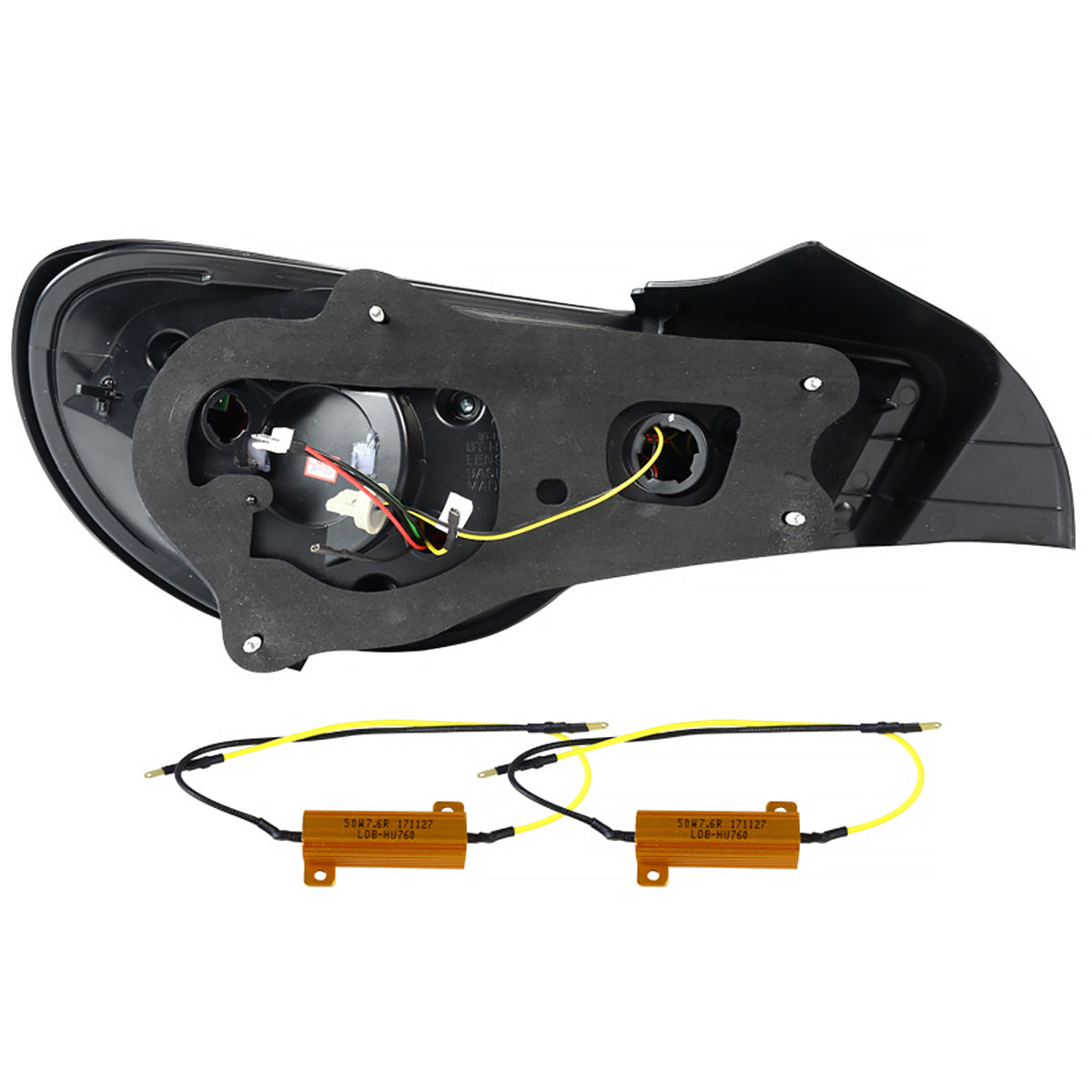 2012-2016 Scion FRS/ Subaru BRZ/ Toyota 86 LED Tail Lights (Jet Black Housing/Clear Lens)