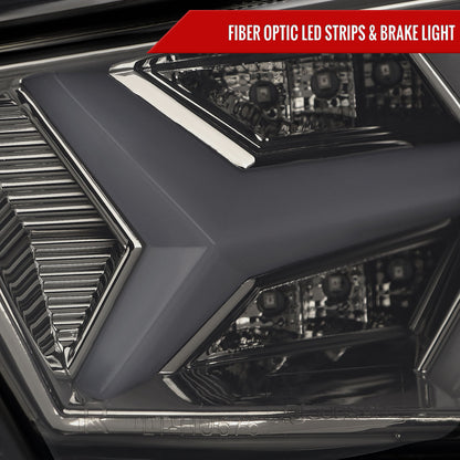 2013-2016 Scion FRS/ Subaru BRZ Lambo Style Sequential LED Tail Lights (Chrome Housing/Smoked Lens)