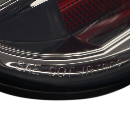 2013-2016 Scion FRS/ Subaru BRZ Lambo Style Sequential LED Tail Lights (Chrome Housing/Smoked Lens)