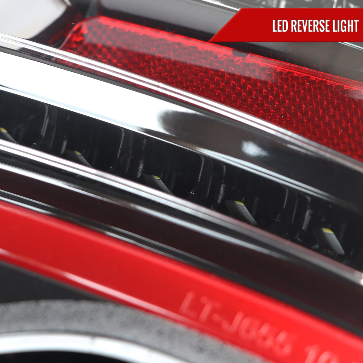 2010-2012 Ford Fusion LED Tail Lights (Jet Black Housing/Clear Lens)