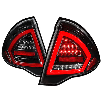 2010-2012 Ford Fusion LED Tail Lights (Jet Black Housing/Clear Lens)