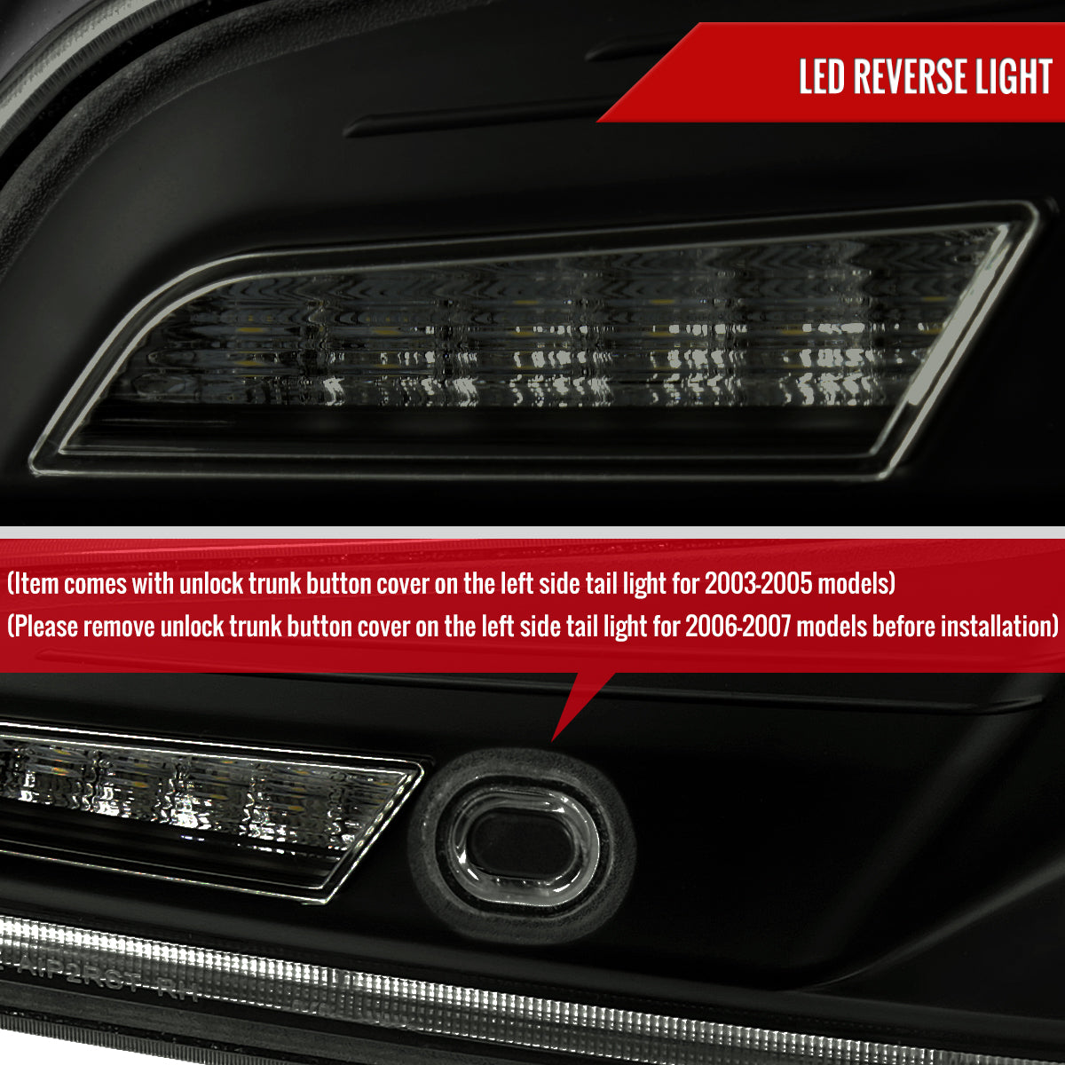 2003-2007 Infiniti G35 Coupe White LED Halo Sequential Signal Tail Lights (Matte Black Housing/Smoked Lens)