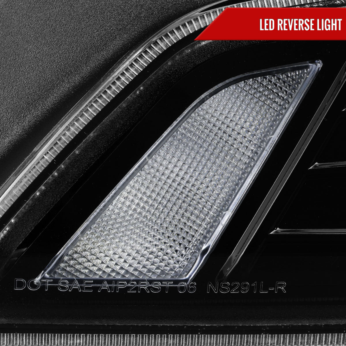 2008-2013 Infiniti G37/2014-2015 Q60 Coupe/Convertible Red LED Tail Lights w/ Switchback Sequential Turn Signals (Glossy Black Housing / Clear Lens)