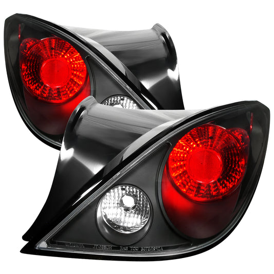 2005-2010 Pontiac G6 Coupe Tail Lights (Matte Black Housing/Clear Lens)