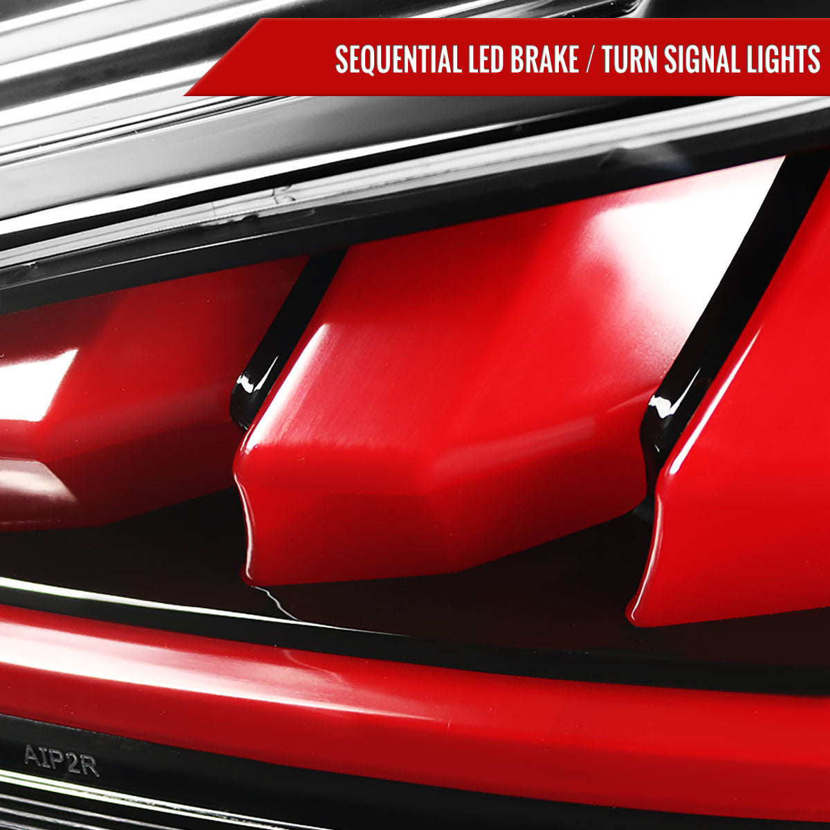 2010-2016 Hyundai Genesis Coupe Red Bar Sequential LED Tail Lights (Jet Black Housing/Clear Lens)