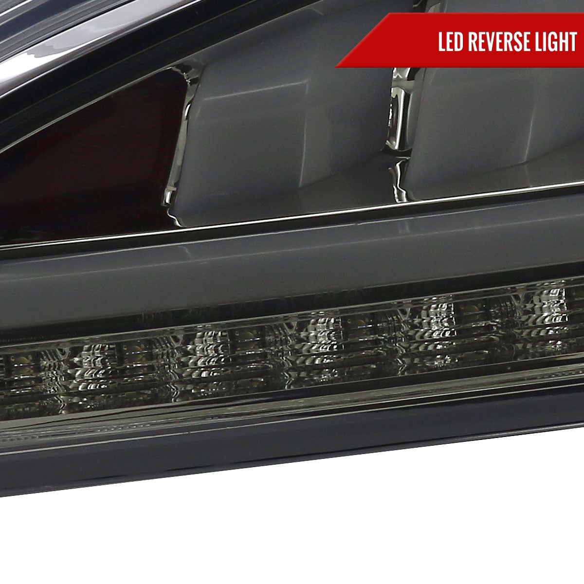 2010-2016 Hyundai Genesis Coupe White Bar Sequential LED Tail Lights (Chrome Housing/Smoked Lens)