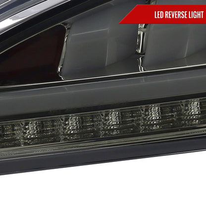 2010-2016 Hyundai Genesis Coupe White Bar Sequential LED Tail Lights (Chrome Housing/Smoked Lens)