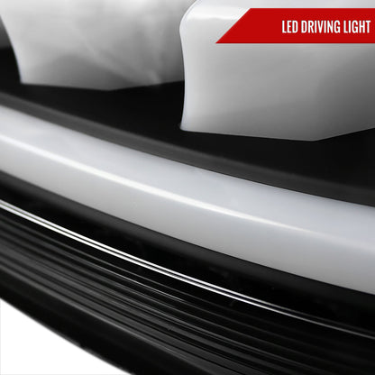 2010-2016 Hyundai Genesis Coupe White Bar Sequential LED Tail Lights (Matte Black Housing/Clear Lens)