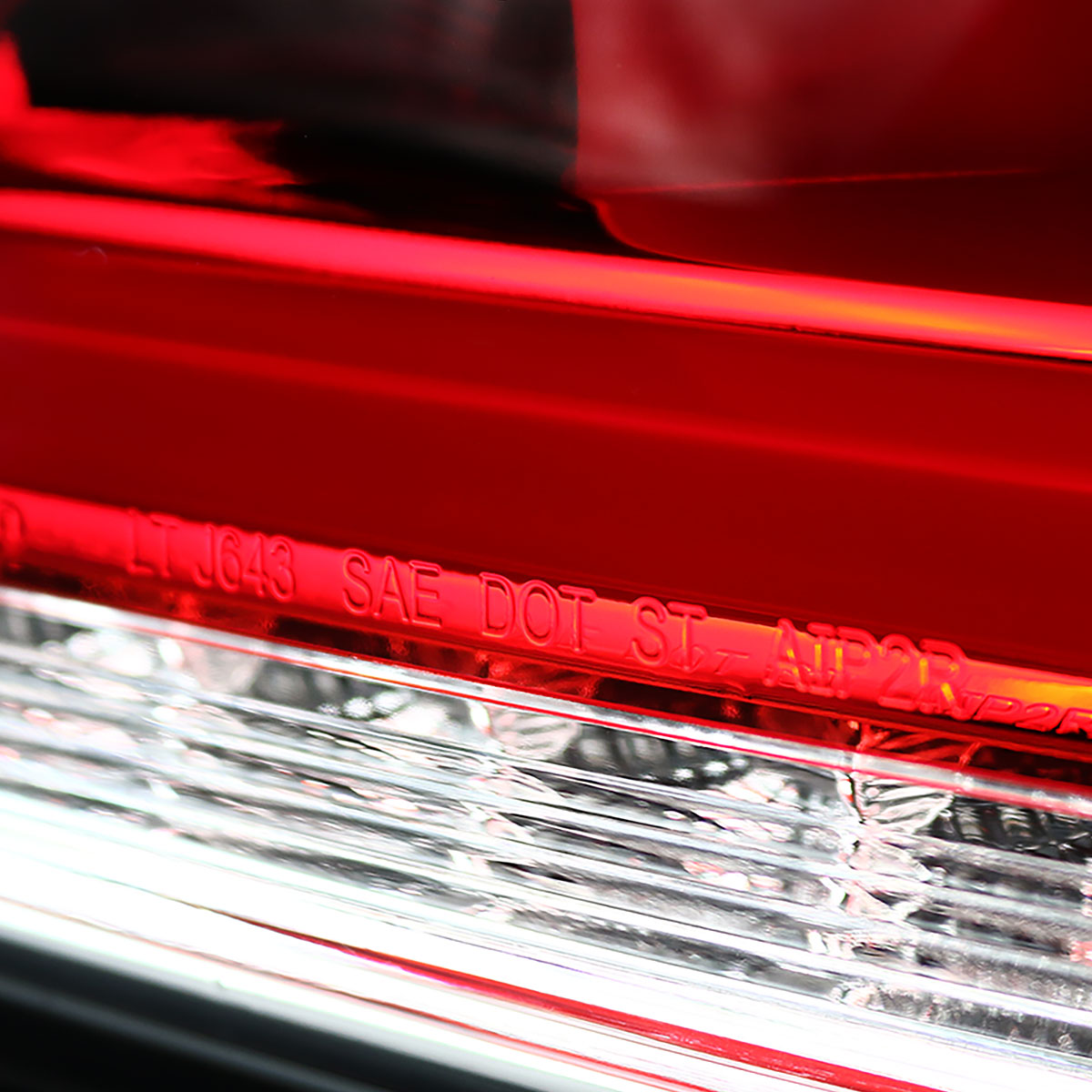 2010-2016 Hyundai Genesis Coupe White Bar Sequential LED Tail Lights (Chrome Housing/Red Lens)