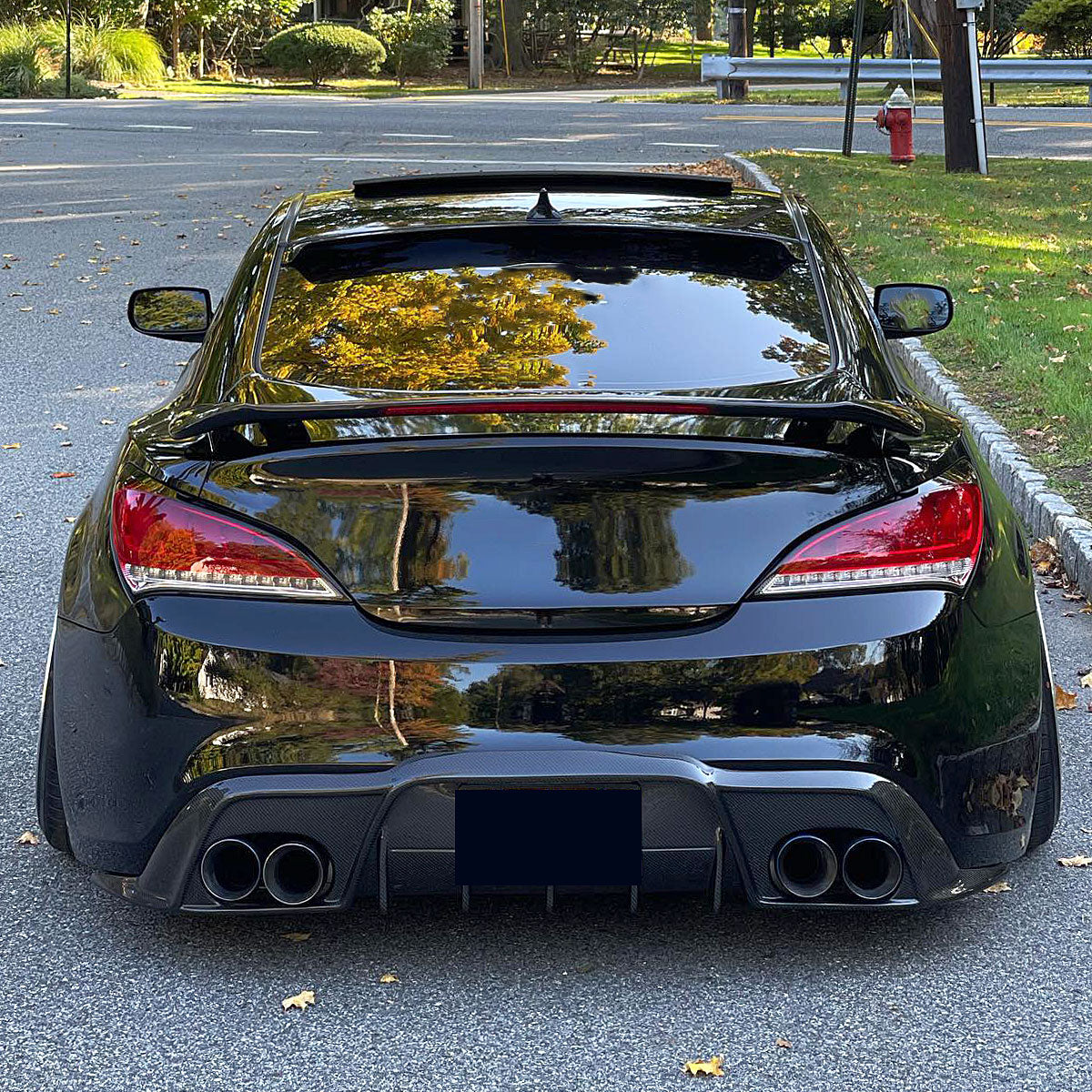 2010-2016 Hyundai Genesis Coupe White Bar Sequential LED Tail Lights (Chrome Housing/Red Lens)