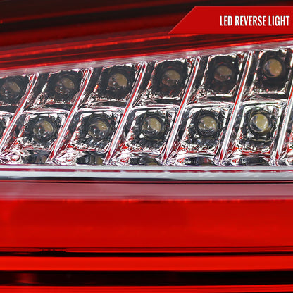 2015-2017 Volkswagen Golf/GTI LED Tail Lights (Chrome Housing/Red Lens)