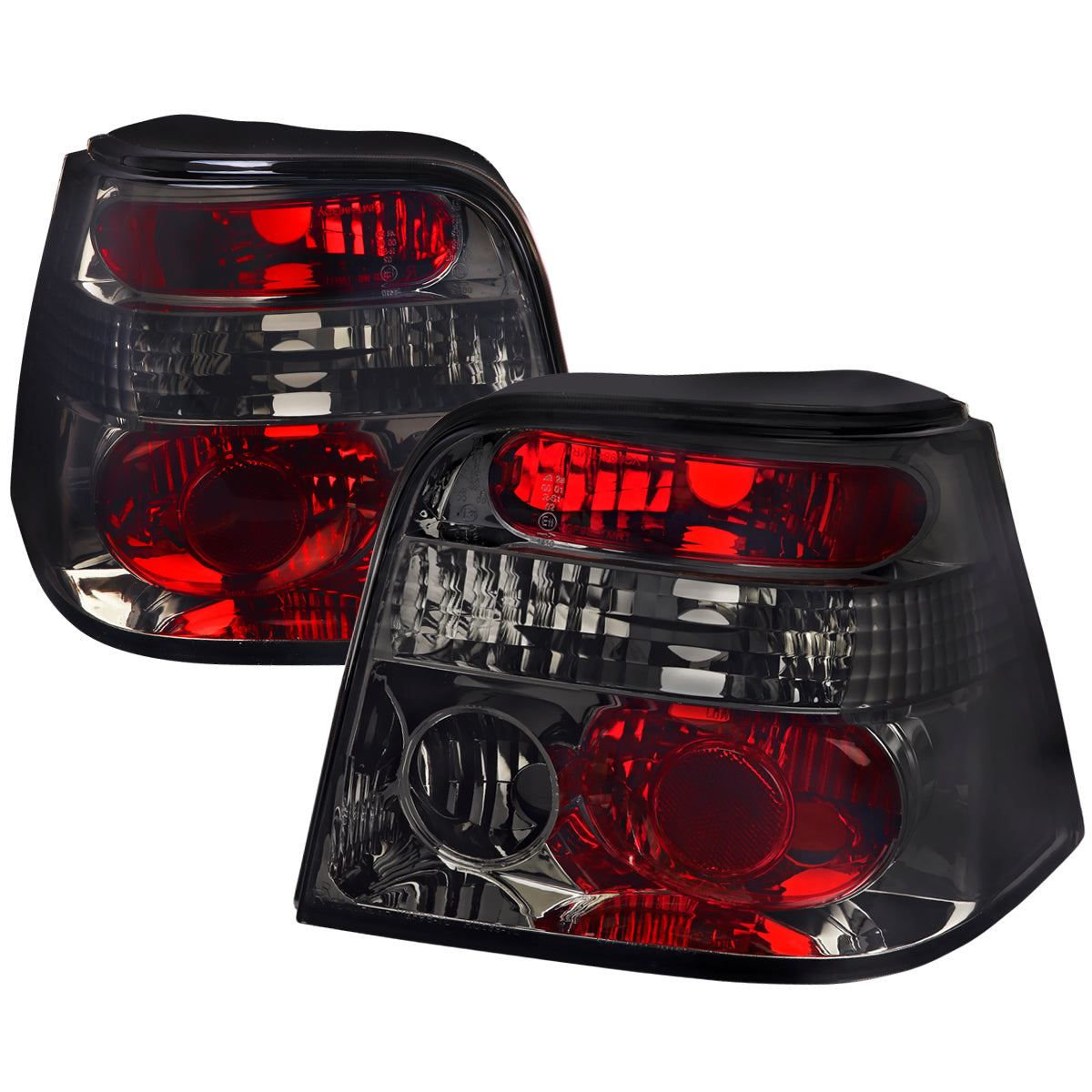 1999-2006 Volkswagen Golf Mk4/GTI/R32 Tail Lights (Chrome Housing/Smoked Lens)
