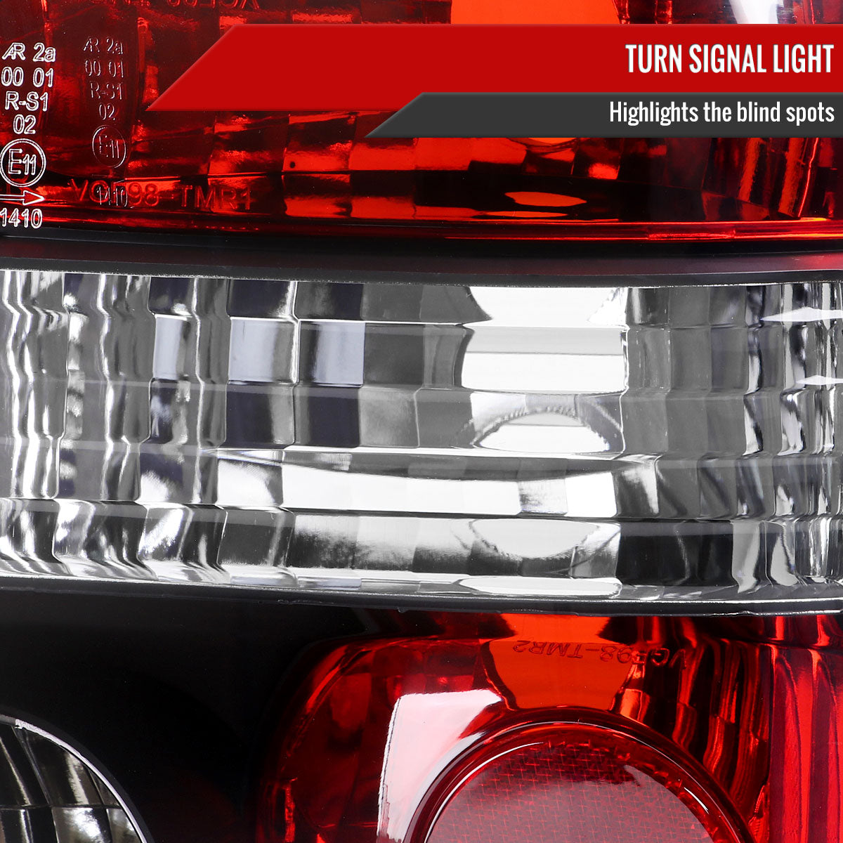 1999-2006 Volkswagen Golf Mk4/GTI/R32 Tail Lights (Matte Black Housing/Clear Lens)