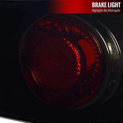 1994-2001 Acura Integra Hatchback Tail Lights (Glossy Black Housing/Smoked Lens)