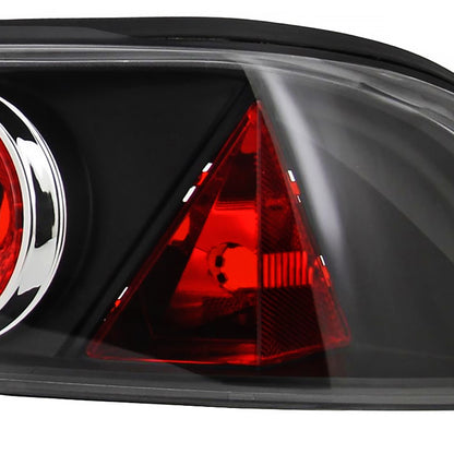 1994-2001 Acura Integra Hatchback Tail Lights (Matte Black Housing/Clear Lens)