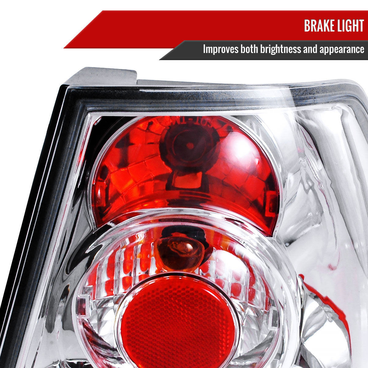 1999-2005 Volkswagen Jetta/Bora Mk4 Sedan Tail Lights (Chrome Housing/Clear Lens)