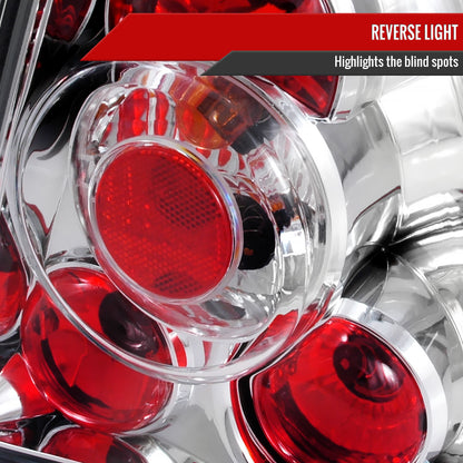 1999-2005 Volkswagen Jetta/Bora Mk4 Sedan Tail Lights (Chrome Housing/Clear Lens)