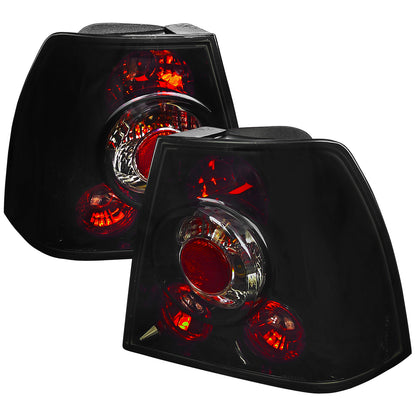 1999-2005 Volkswagen Jetta/Bora Mk4 Sedan Tail Lights (Glossy Black Housing/Smoked Lens)